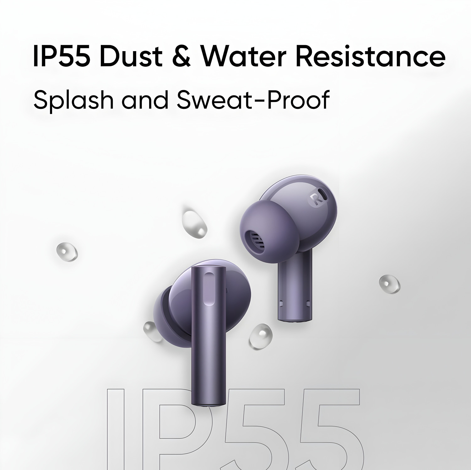 Image of GREE MATT Air 6 TWS Earbuds, 12.4mm Deep Bass, 40 Hrs Playtime, 360 Spatial Audio A589 Bluetooth