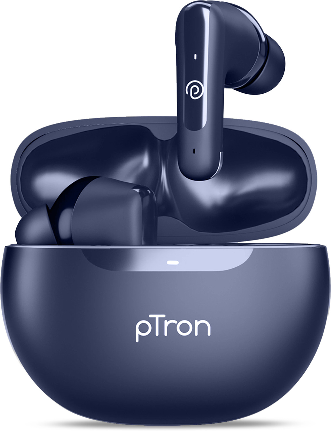 Image of PTron Bassbuds Vibe w / 34hrs Playtime, Mobile App, Clear Calls, 13mm Drivers,BT5.3 Bluetooth