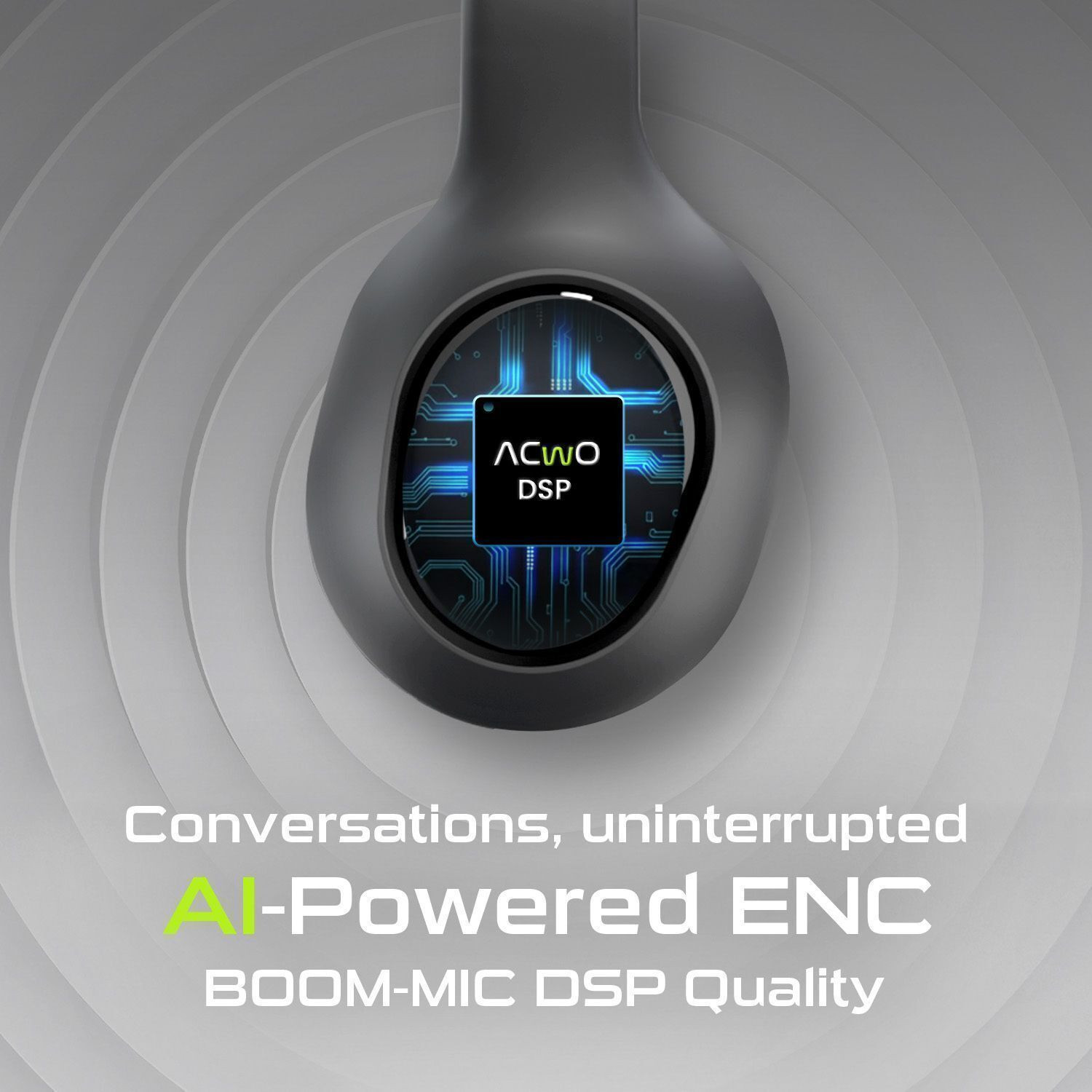 Image of ACwO TwISTER 313 with 40mm Drivers, AI-ENC, Dual Device Connectivity Bluetooth & Wired