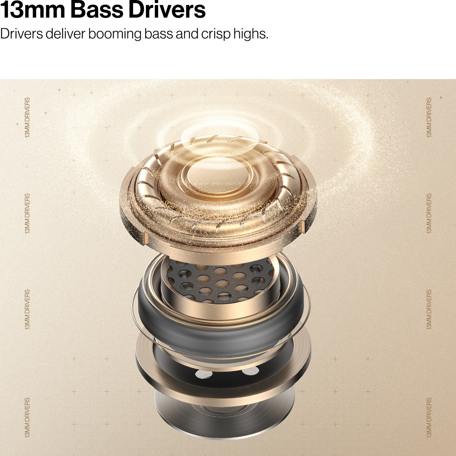 Image of Number Navo Buds X3 w / 50H Playtime, Dual Pairing, 13mm Speakers, ENC, 45ms Low Latency Bluetooth