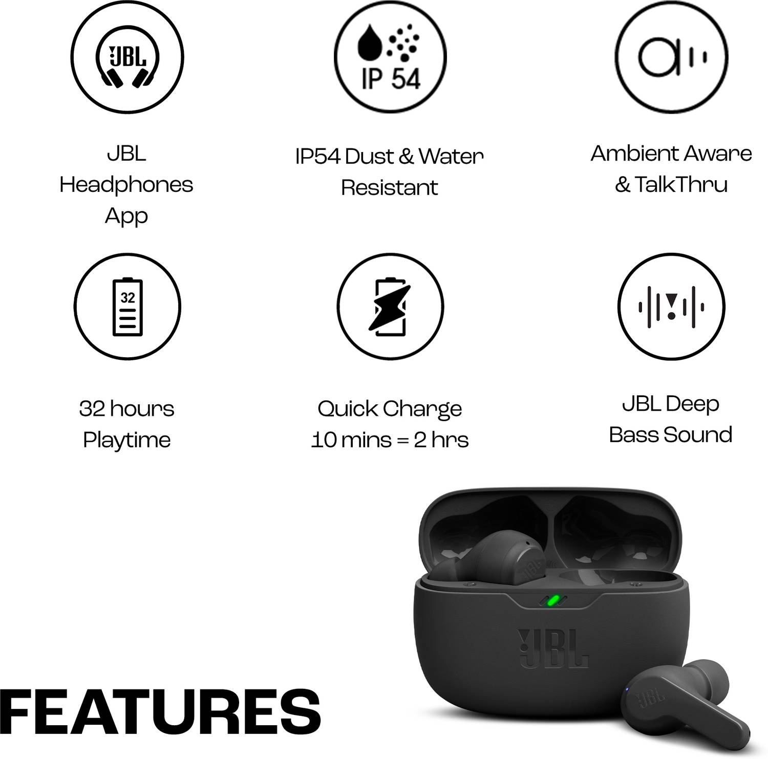 JBL Wave Beam TWS Earbuds - Image 3