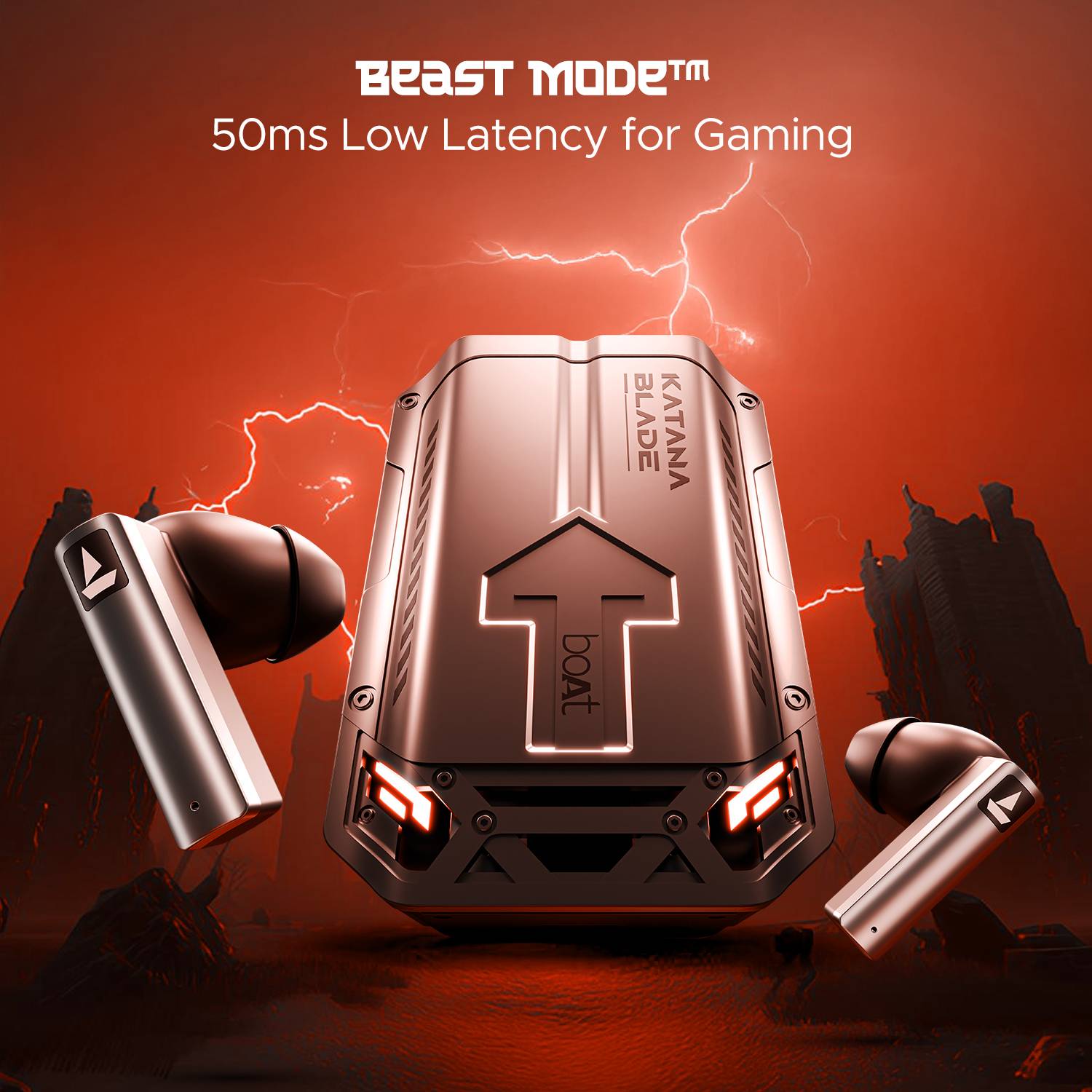 boAt Immortal Katana Blade Bluetooth Gaming Earbuds - Image 4