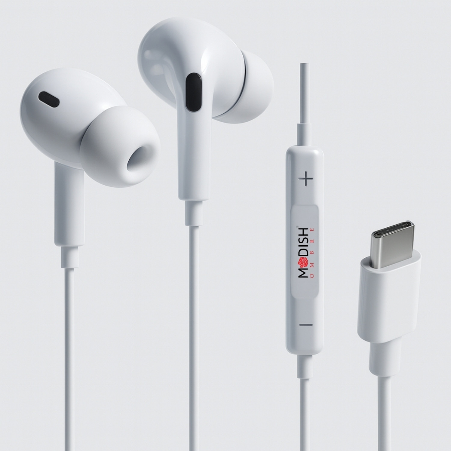 Image of ModishOmbre Bass Fit Pro Type C earphones with mic | ENC | clear sound | durable design Wired