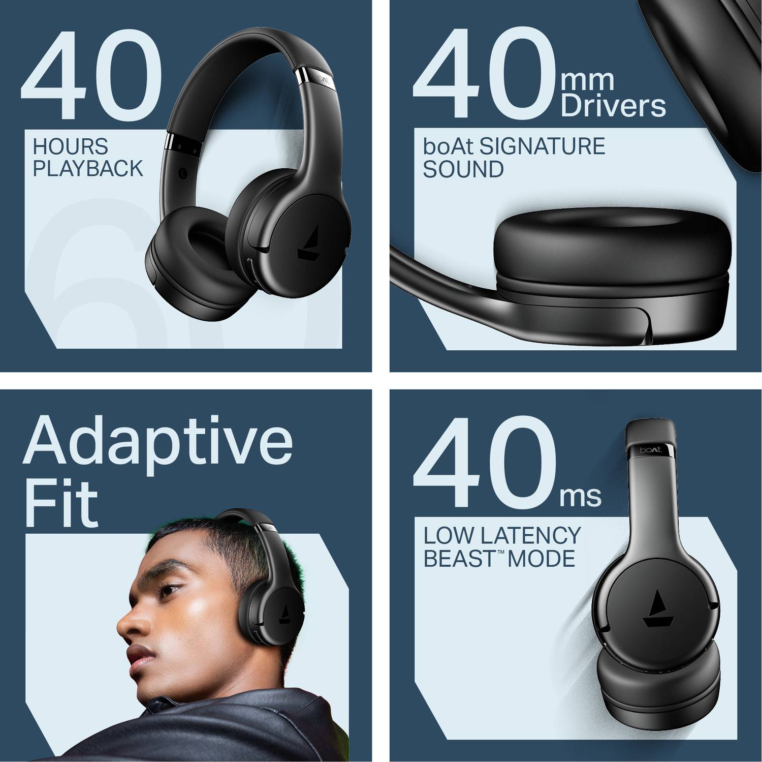 boAt Rockerz 411 Bluetooth Headphones - Image 2