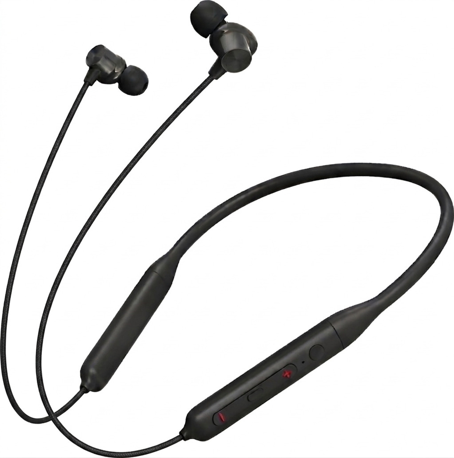 Image of TECHONS DSSB Z2 Wireless Bluetooth Earphones Neckband with Deep Bass and Mic Bluetooth Gaming Headset (Black, In the Ear)