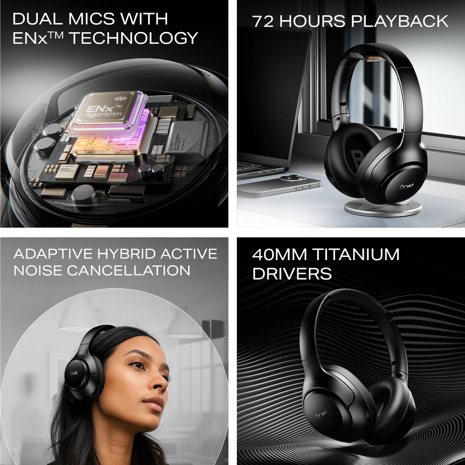 boAt Rockerz 551 ANC Pro Wireless Headphones - Image 2