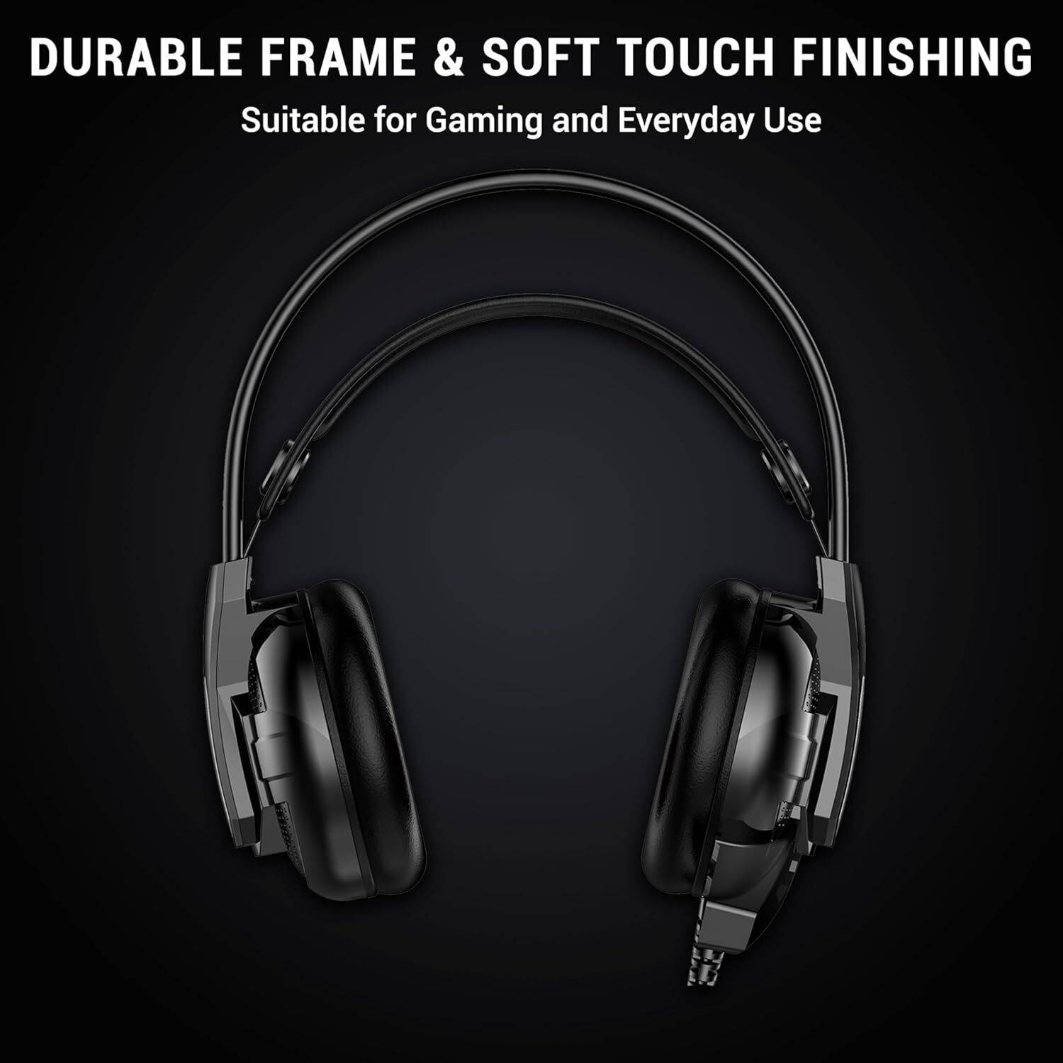 H525 Pro RGB Headset 2 * 3.5MM Jack + USB for RGB Light |50 MM Drivers Wired Gaming Headset - Image 2