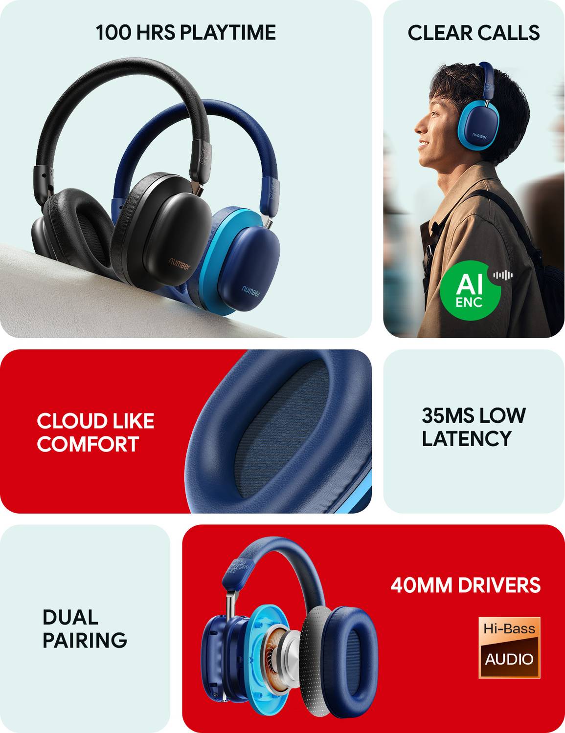 Number Headit Pro 100H Gaming Headset - Image 2