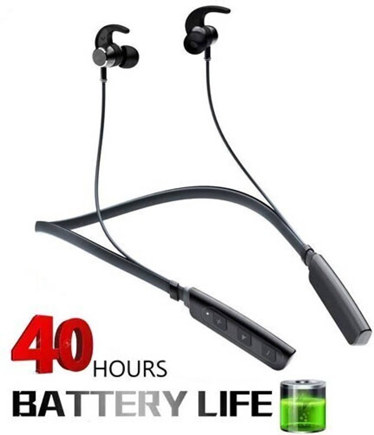 Techobucks Hot Sale 40 Hours Playtime Bluetooth Neckband boom bea