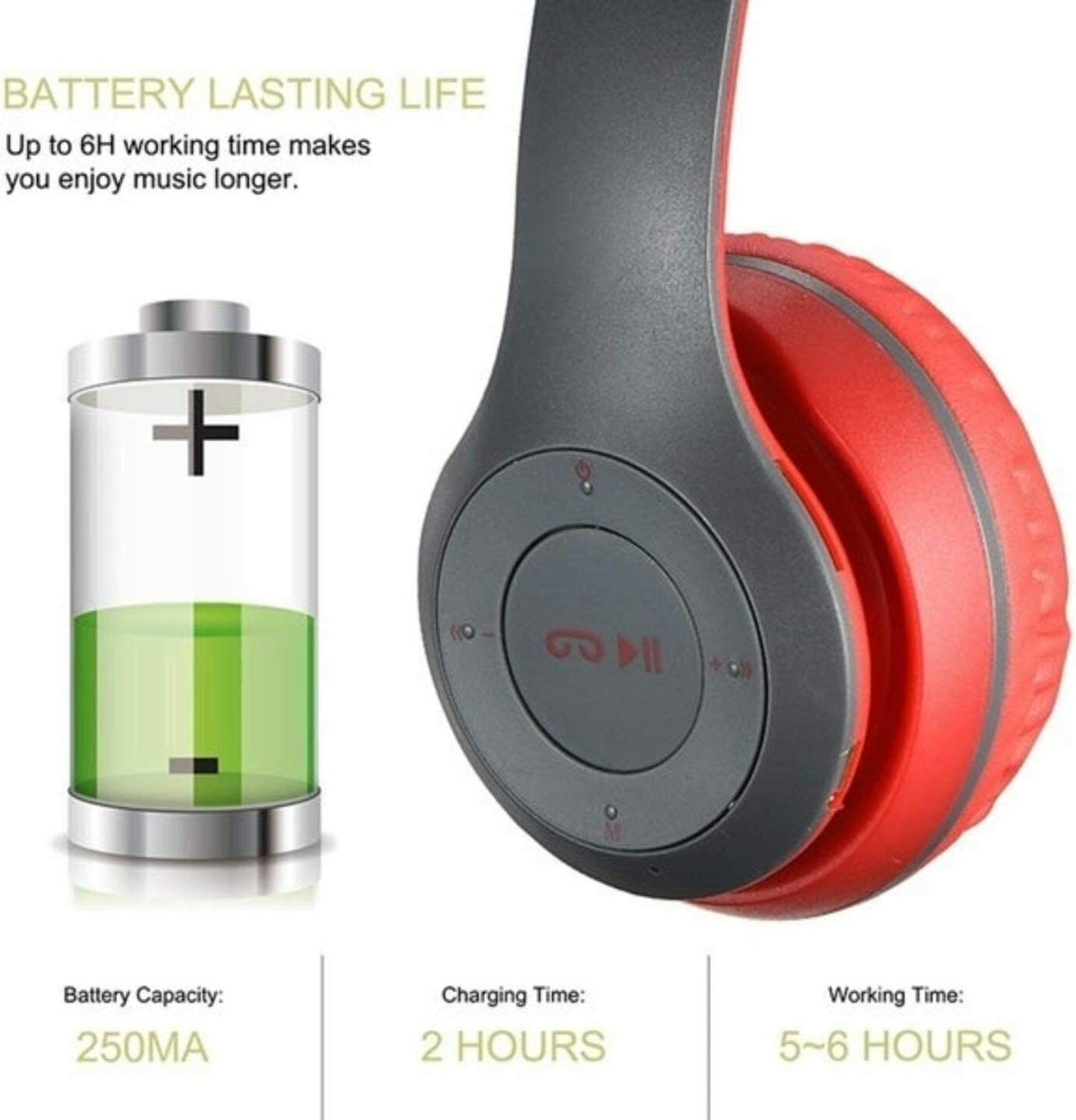 Image of Jhs Over the head Bluetooth Headset SHJHPO59K Bluetooth