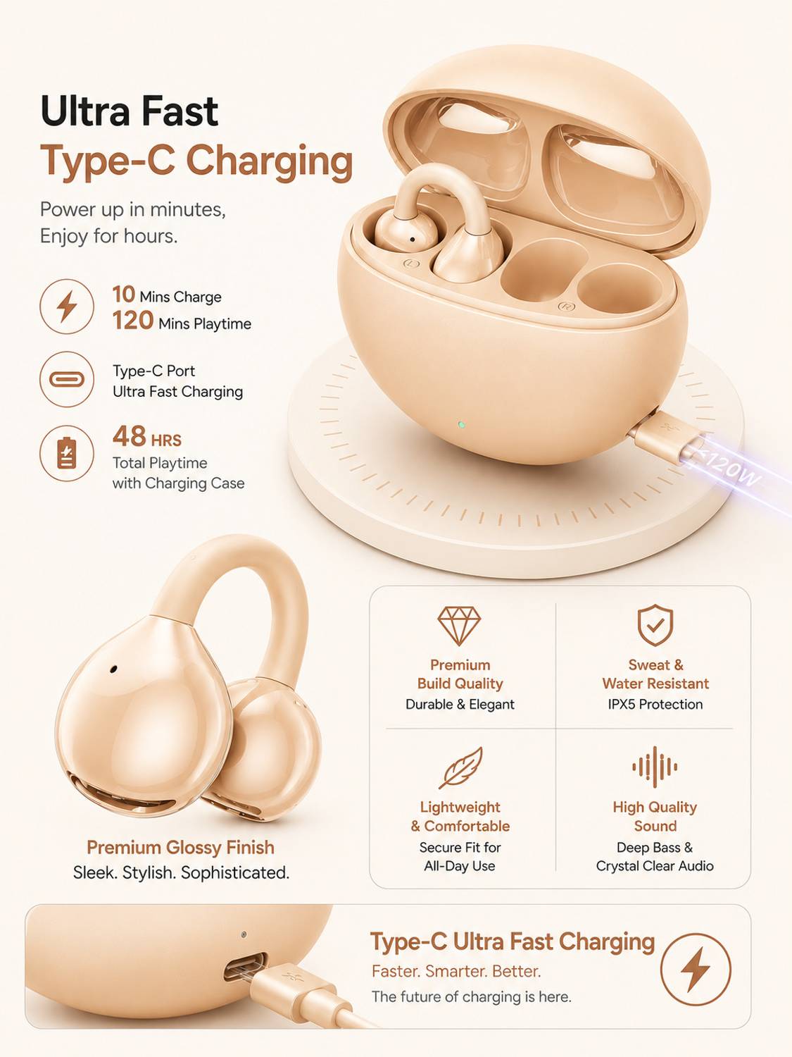 Coracao Wireless Earbuds Bluetooth 5.3 - Image 2