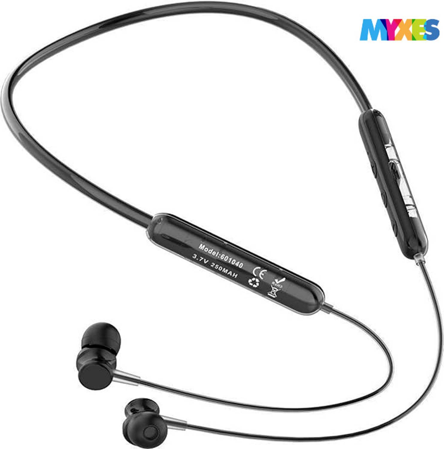 myxes Exclusive Transparent Design Neckband,4 Voice Modes Rich Ba