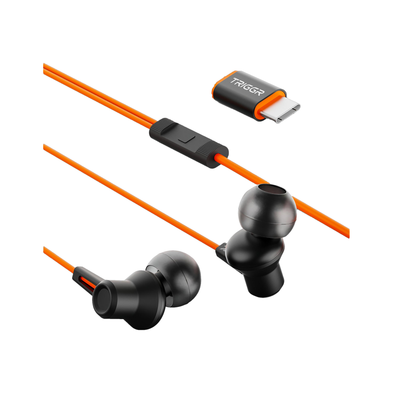 TRIGGR Blaze Type-C Wired Earphones with 13mm Driver, In-line Controls, Rich Bass, Mic Wired Rs. 199 - Flipkart