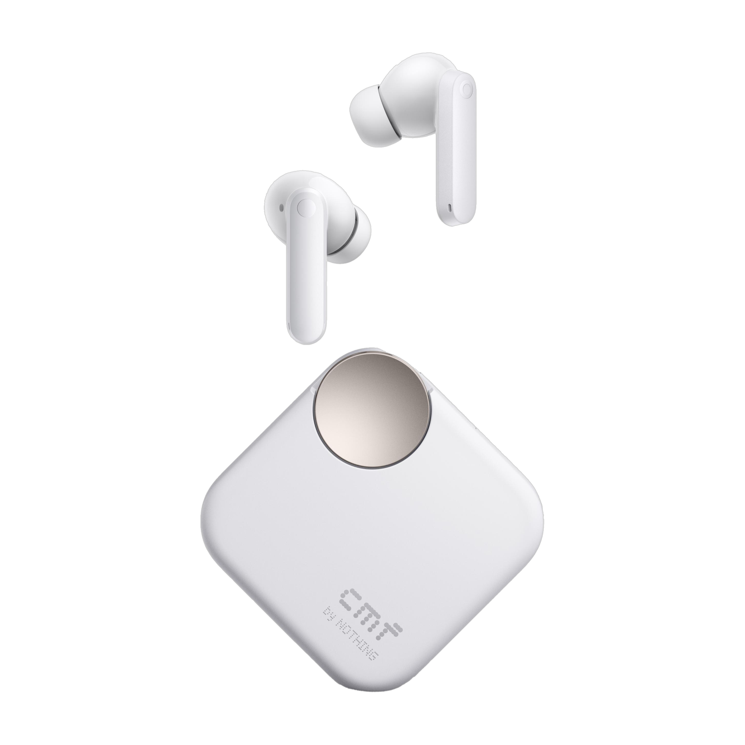Image of CMF by Nothing Buds 2 Plus with 50dB Hybrid ANC| Hi-Res + LDAC| Spatial Audio| 6HD Mic| 61.5Hrs Bluetooth Headset (Light Grey, True Wireless)