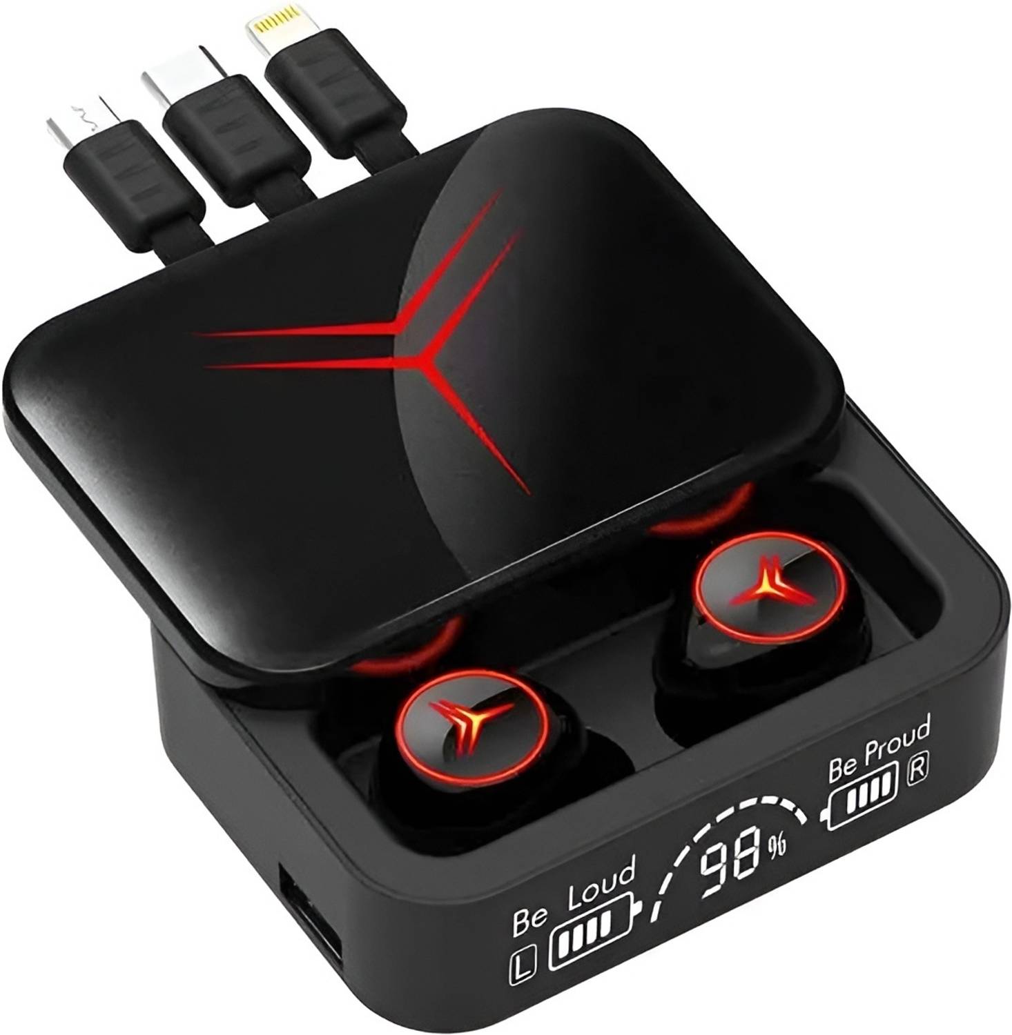 COREGENIX Bluetooth Earbuds with ENC & Built-in Power Bank , 48hr
