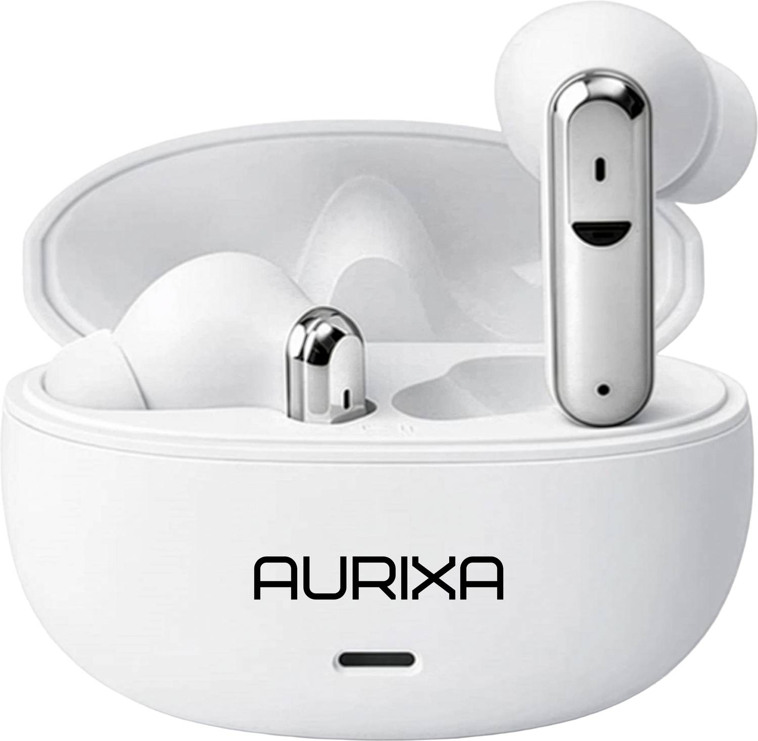 AURIXA Aeropods with Gaming Pods, 200H Playtime, Quad Mic ENC, 13mm driver, Type C-7 Bluetooth Gaming
