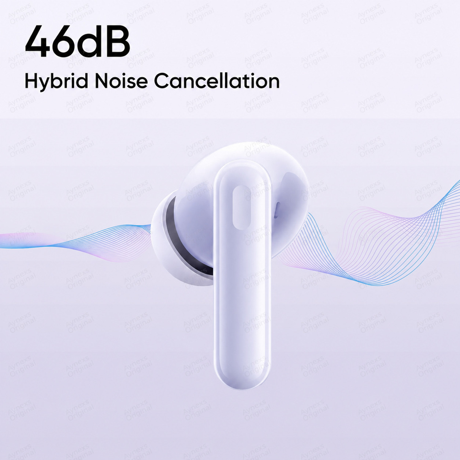 Image of AYNEXS ORIGINAL for Real-m Buds T310 TWS Earbuds with 46dB Hybrid ANC 12.4mm Driver Bluetooth