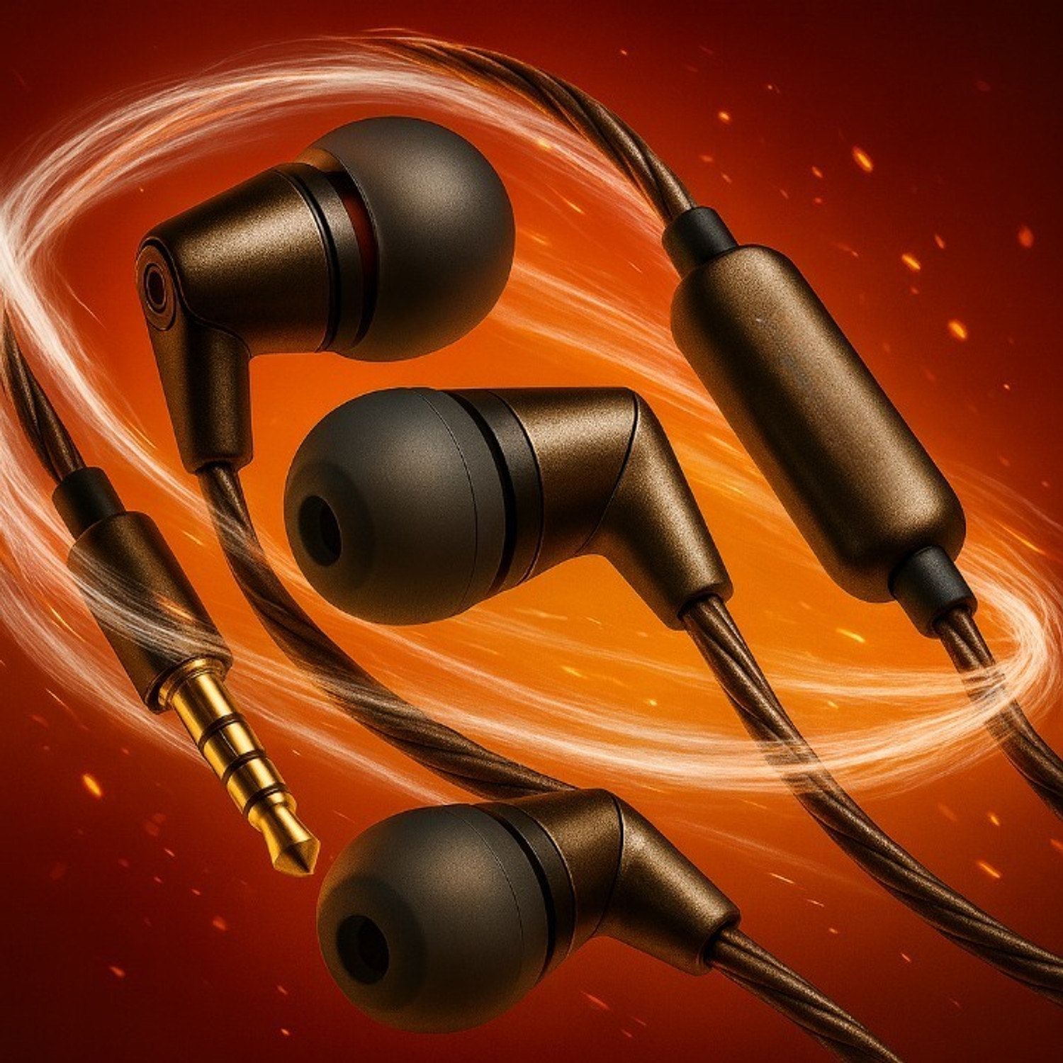 Image of Shade Audio Wired Earphones with Mic | Deep Bass | Tangle-Free Cable| 3.5mm Jack Wired