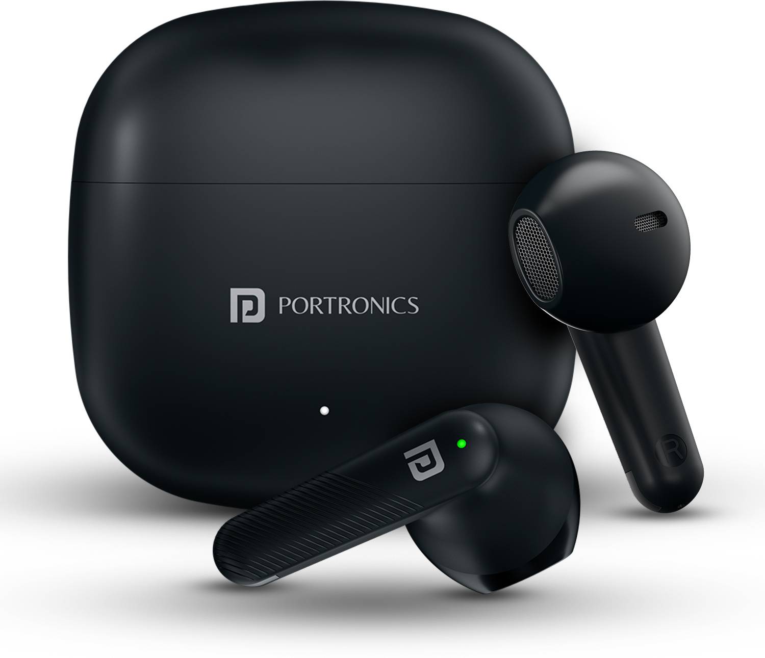 Portronics Harmonics Twins S18 in Ear TWS Earbud,30H Playtime,HD