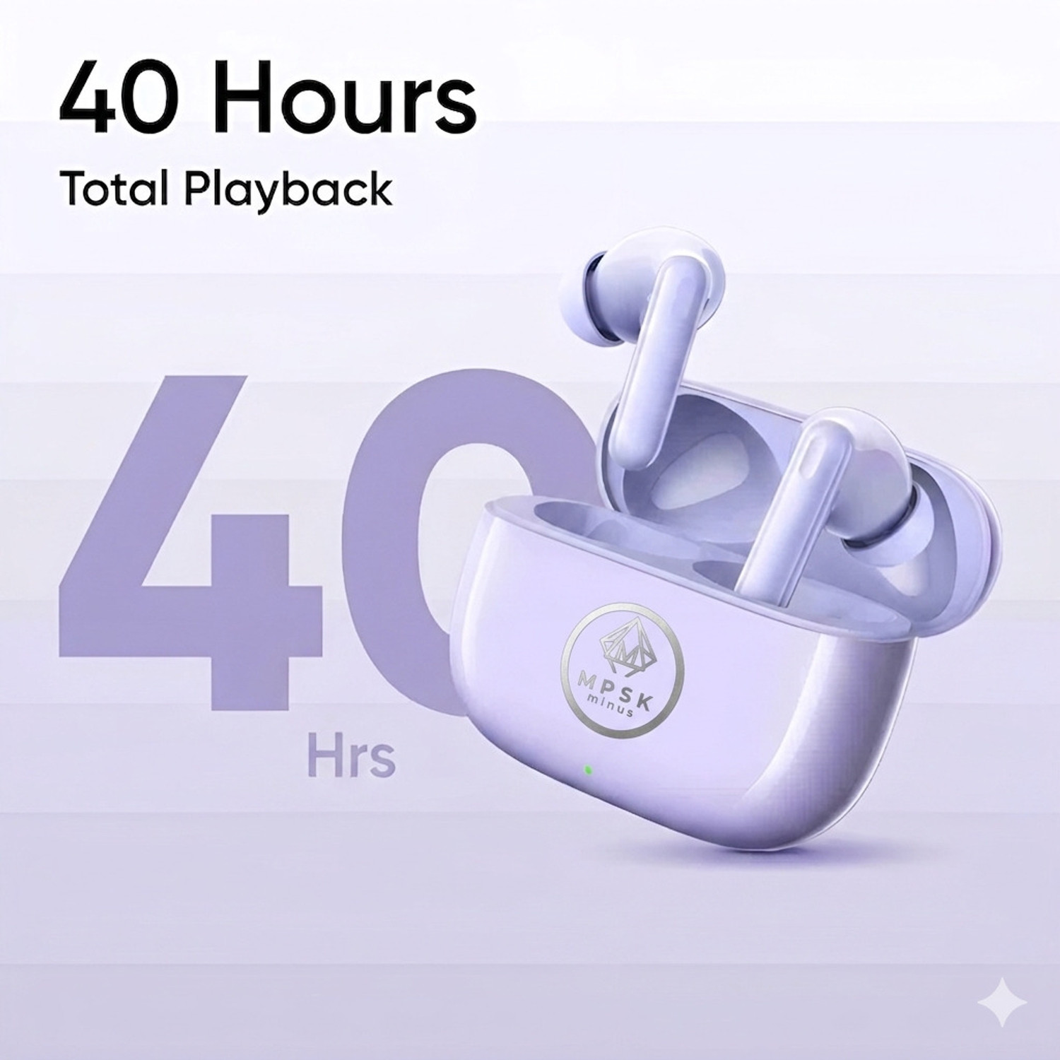 Image of MMPSKminus BT-310 in The Ear Upto 48Hours Playtime,with AI ENC for calls&Deep Bass-14 Bluetooth Gaming