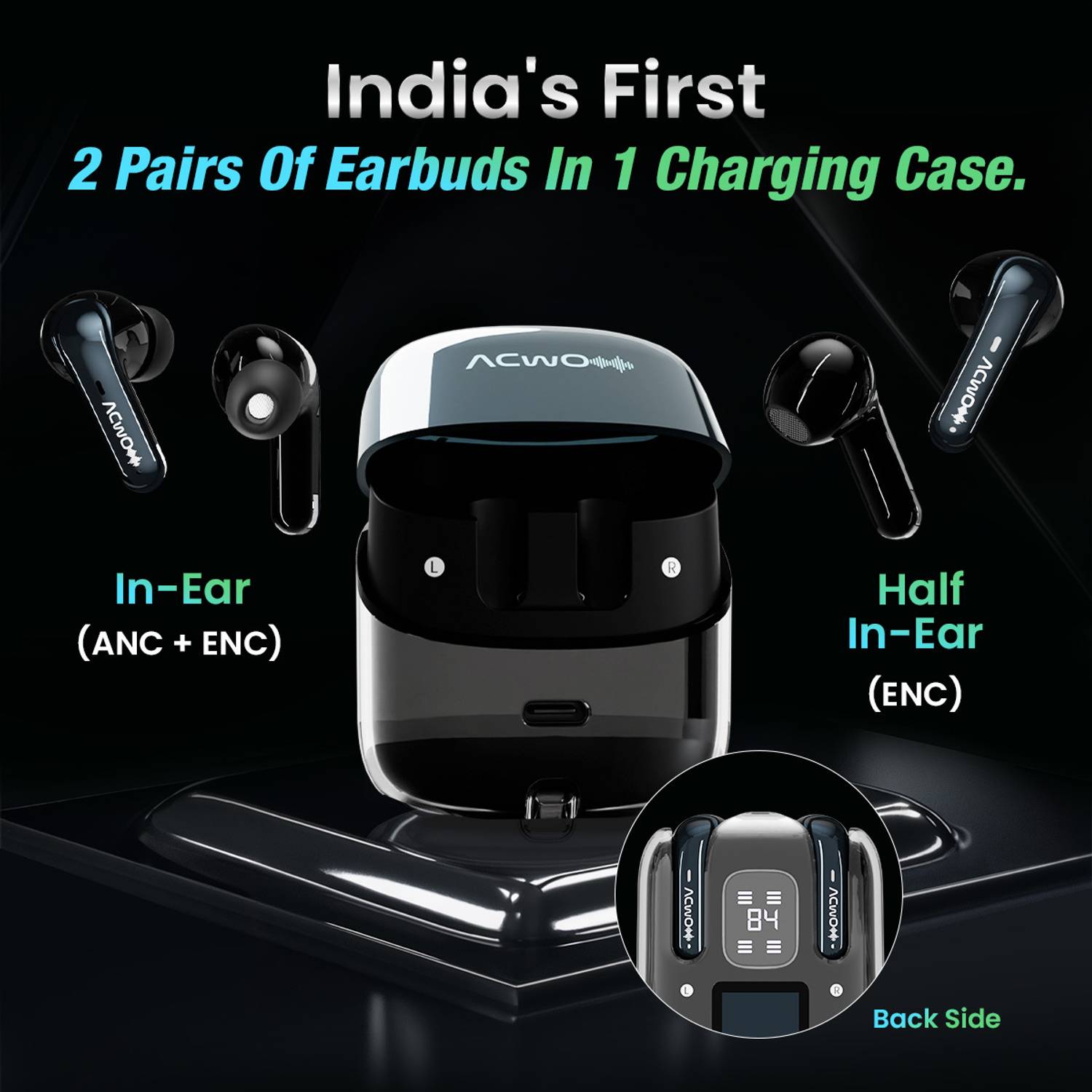 ACwO DwOTS Fire ANC 32 dB Bluetooth Earbuds - Image 2
