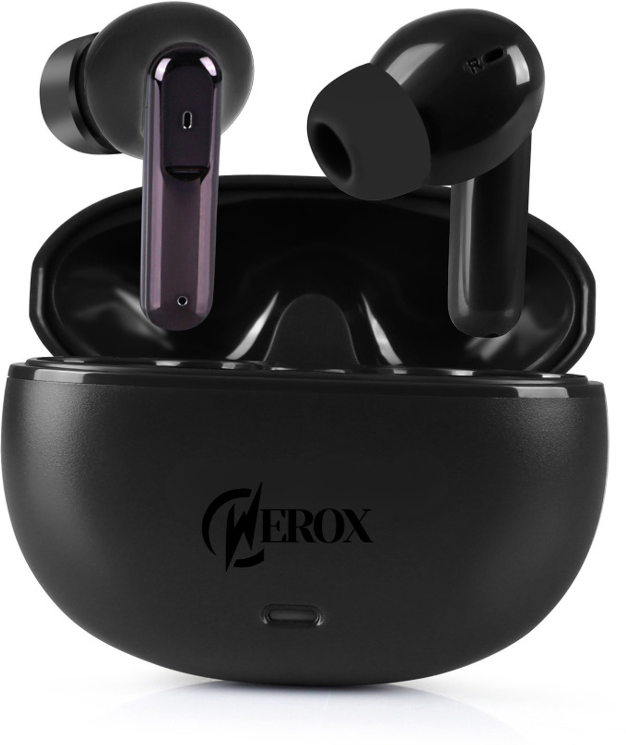 Image of WEROX WX-236 TWS Earbuds 48H Playtime with Dolby Atmos, 12.4 mm Dynamic Bluetooth Gaming