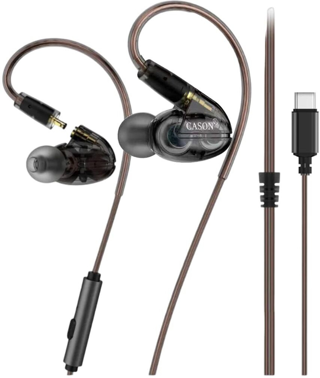 Image of CASON CWE11 IEM Wired Earphones | in-Ear Monitor Headphones with HiFi Deep Bass Wired