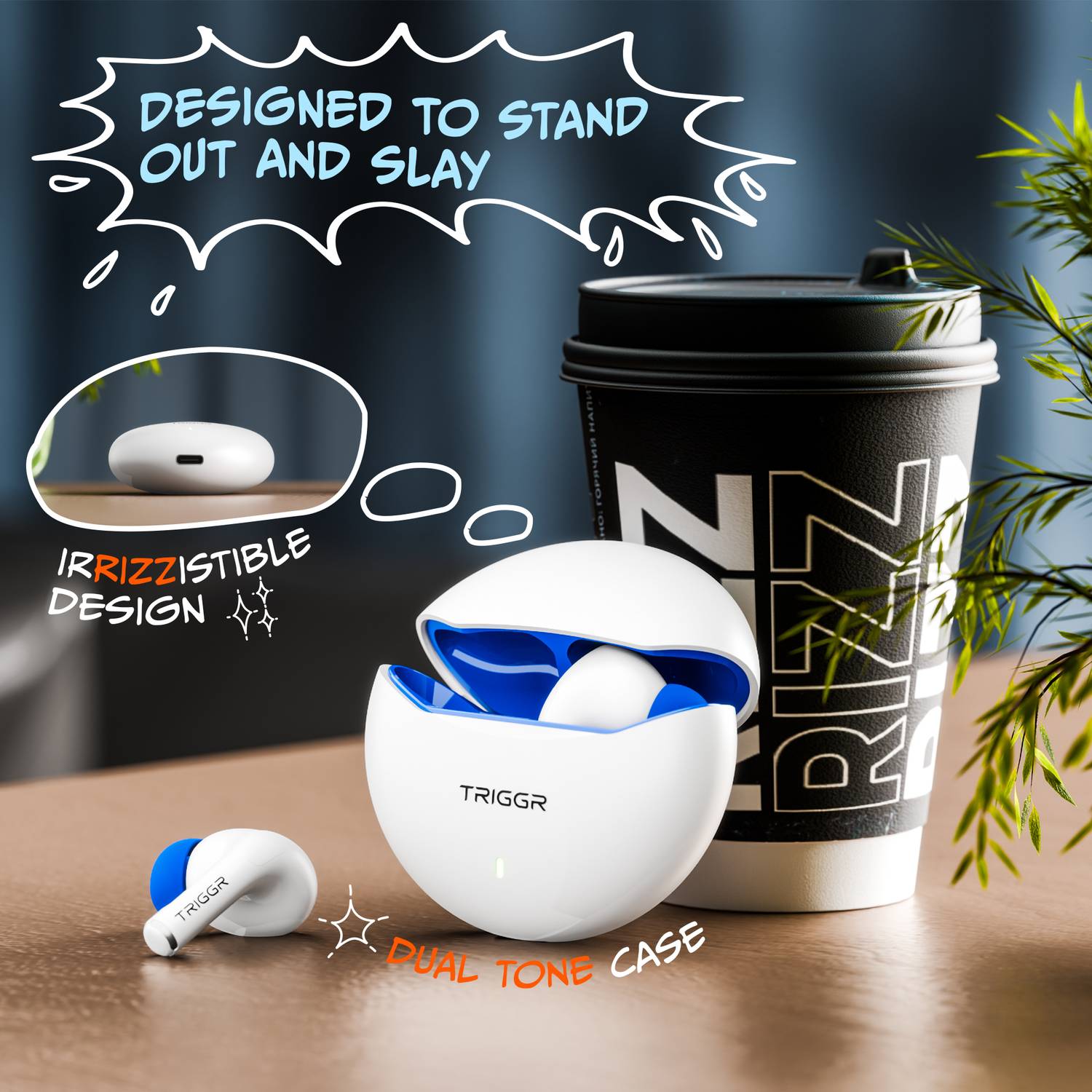 TRIGGR Rizz 40H Playback Bluetooth Earbuds - Image 3
