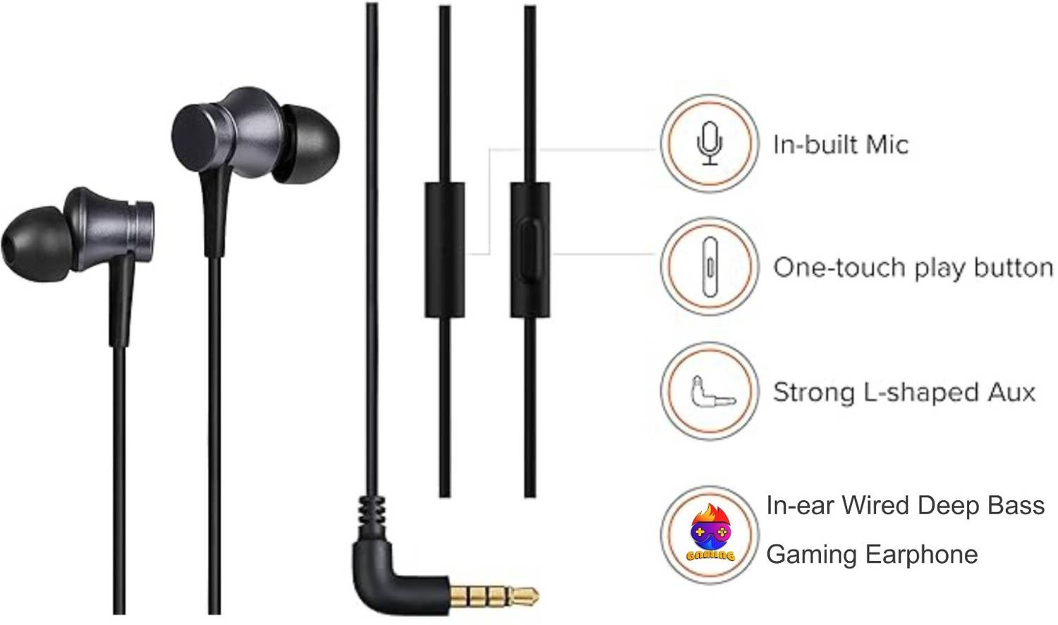 SUPERFLASH L Shaped 3.5mm Gaming Headset - Image 1