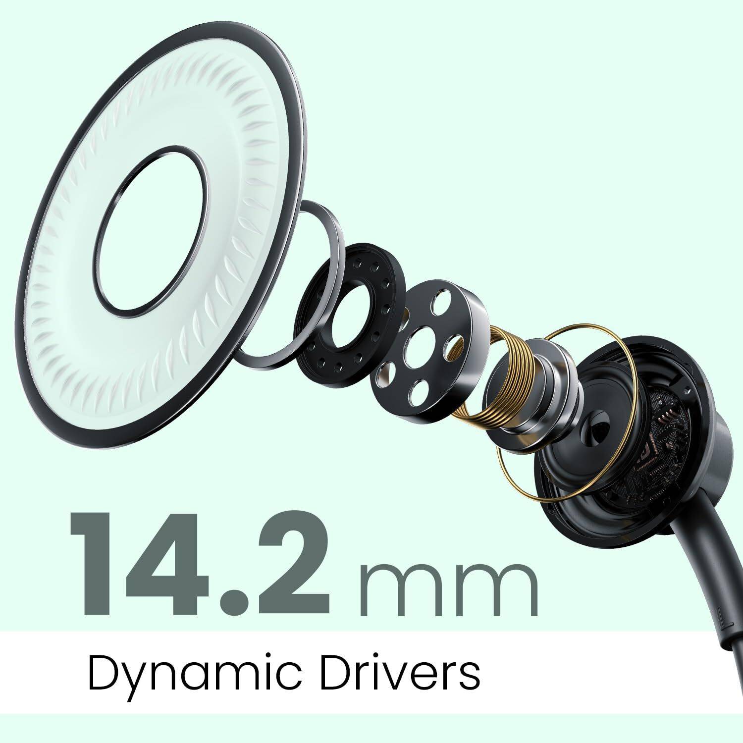Portronics Conch Gamma C in Ear Type C Wired Earphones - Image 4