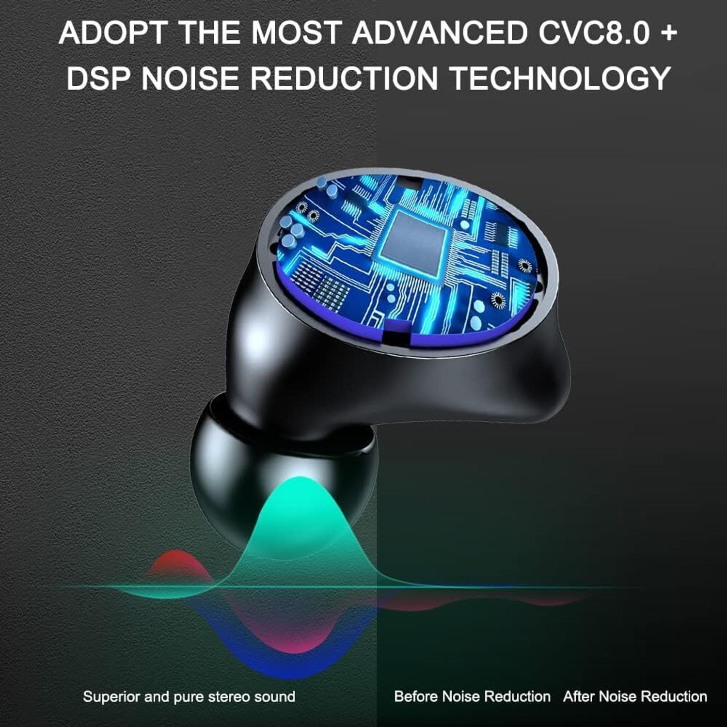 Image of DRUMSTONE M56 Dual Pack TWS Earbuds | 2 Pairs Wireless Bluetooth, 4 Waterproof Pods Bluetooth