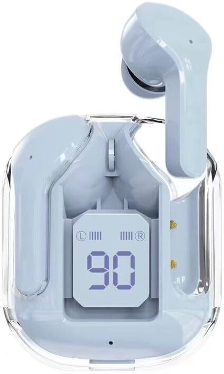 Image of GWALBROS Transparent and Stylish Wireless Earbuds with Digital Display Bluetooth