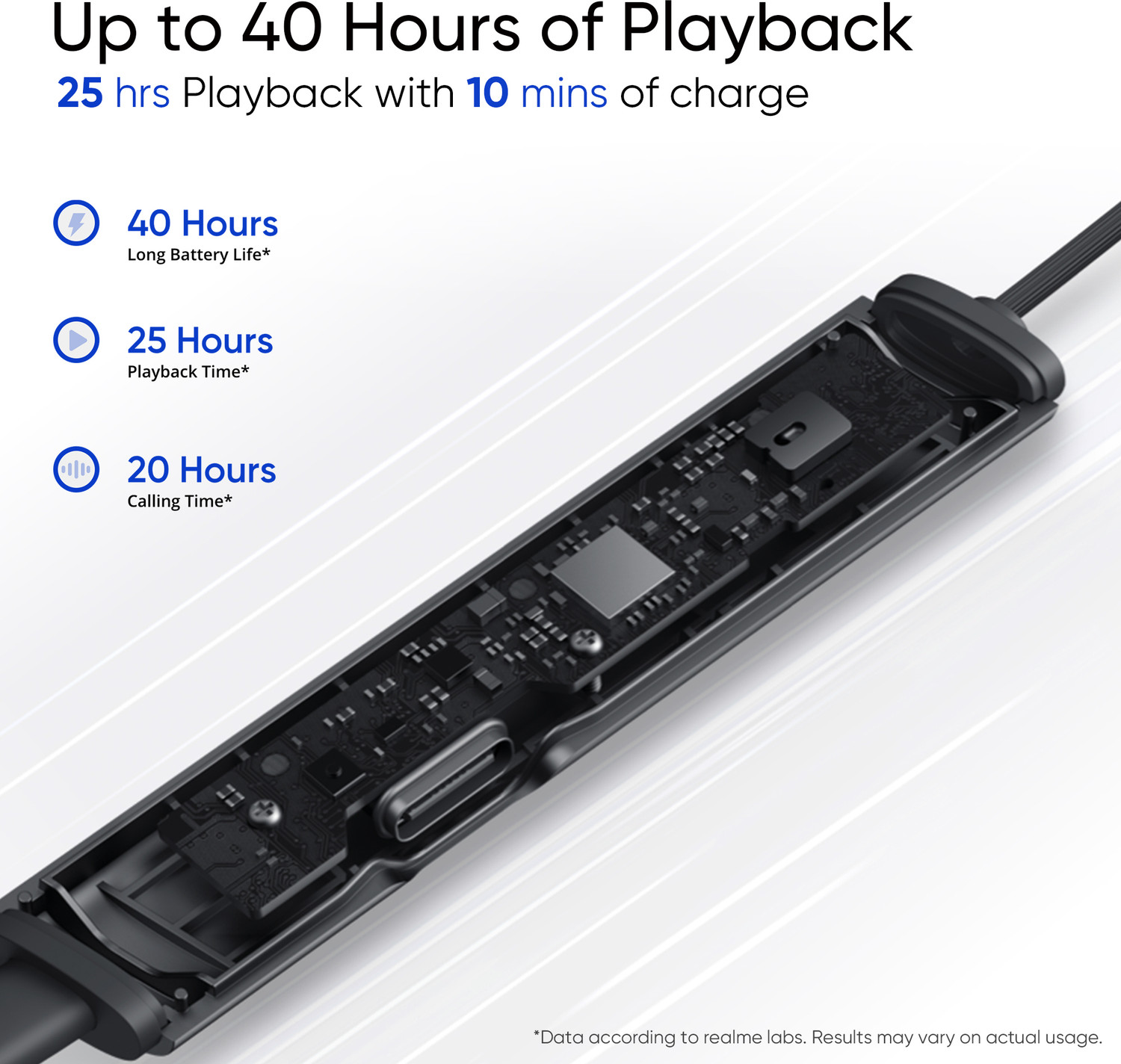 Image of realme Buds Wireless 3 with 30dB ANC, 360 degree Spatial Audio, upto 40 hours Playback Bluetooth