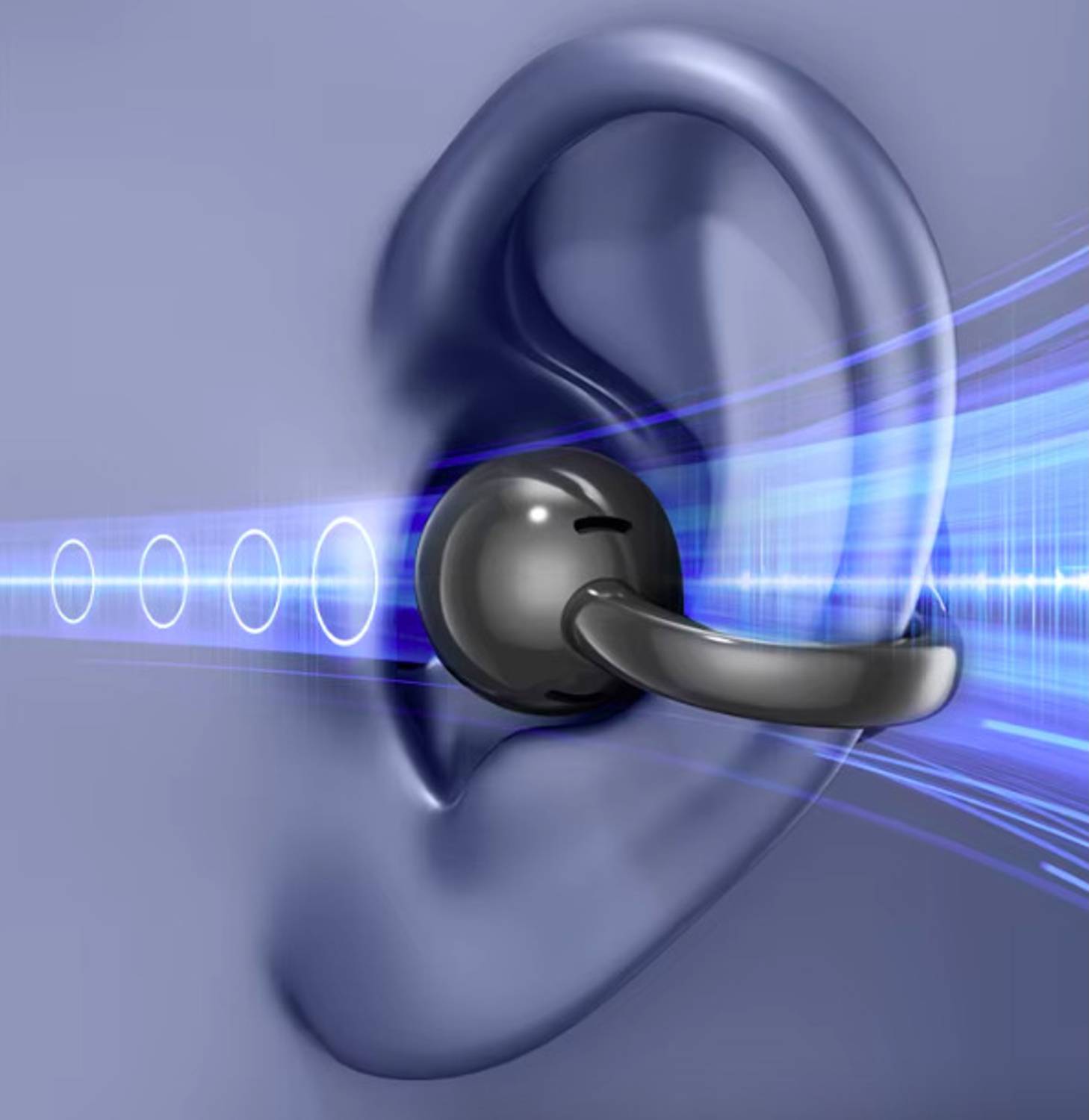 PLUGPULSES Open Ear Clip Bluetooth Earbuds 60H LED TWS - Image 5