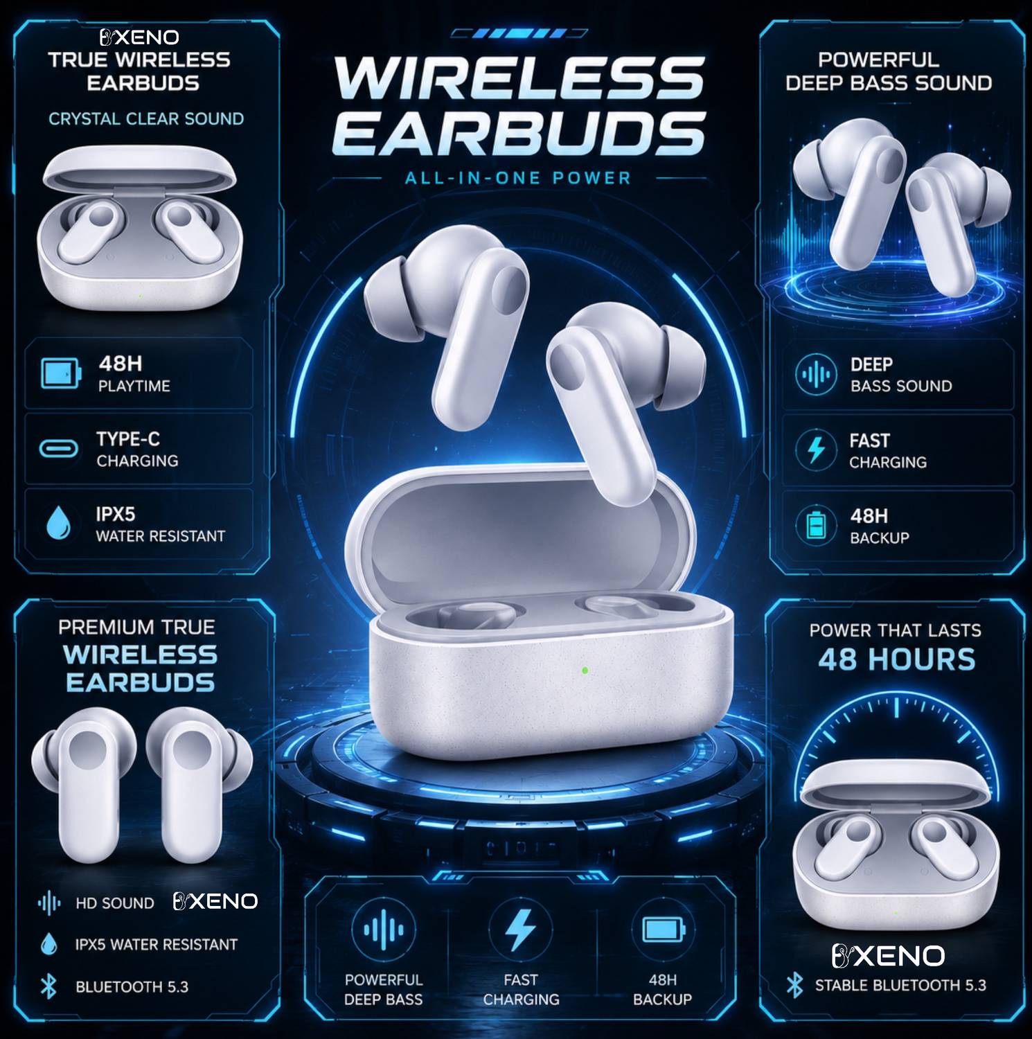 Bxeno Nord 2CE TWS Earbuds - Image 2