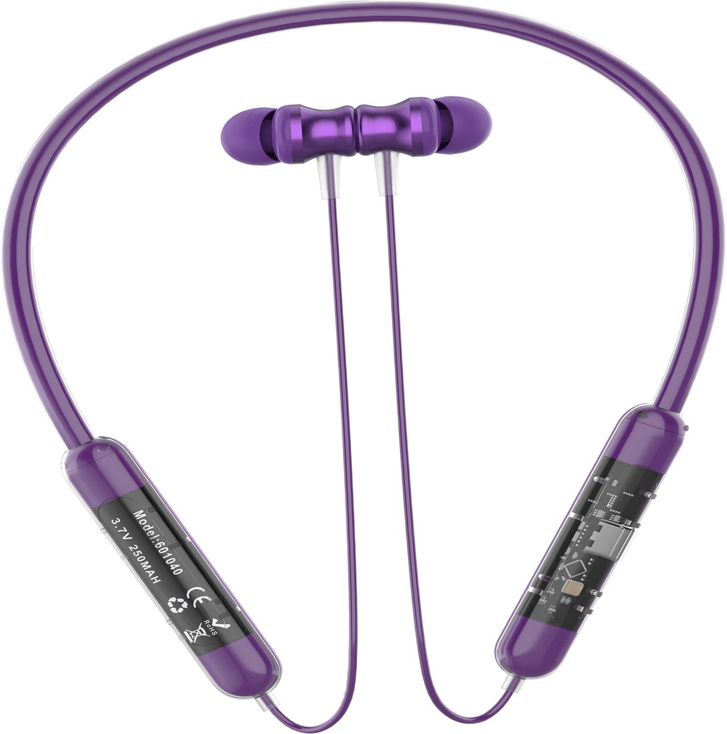 IZWI Transparent Voice Changer Wireless Neckband with 36Hrs Playt