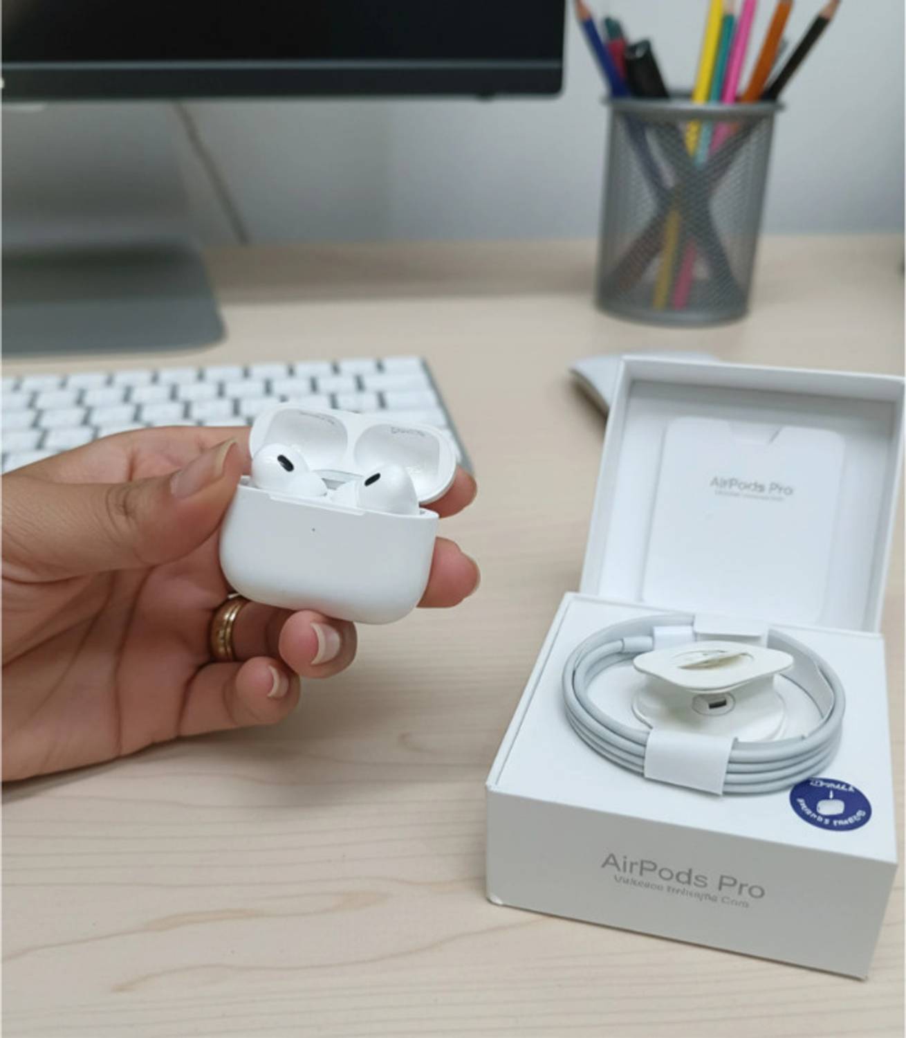 velnix AIRPOD-PRO-2 Bluetooth Headset White - Image 1