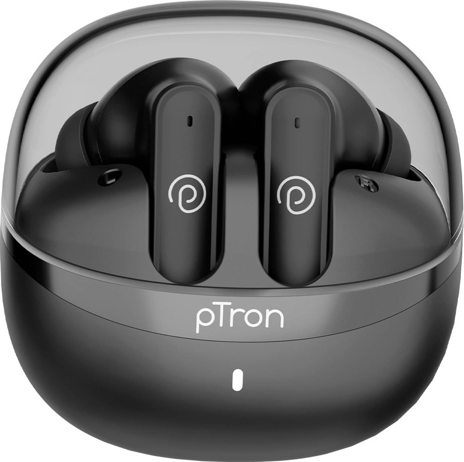 PTron Bassbuds Indie w/ AI-ENC Clear Calls, 45hrs Playtime, Custo
