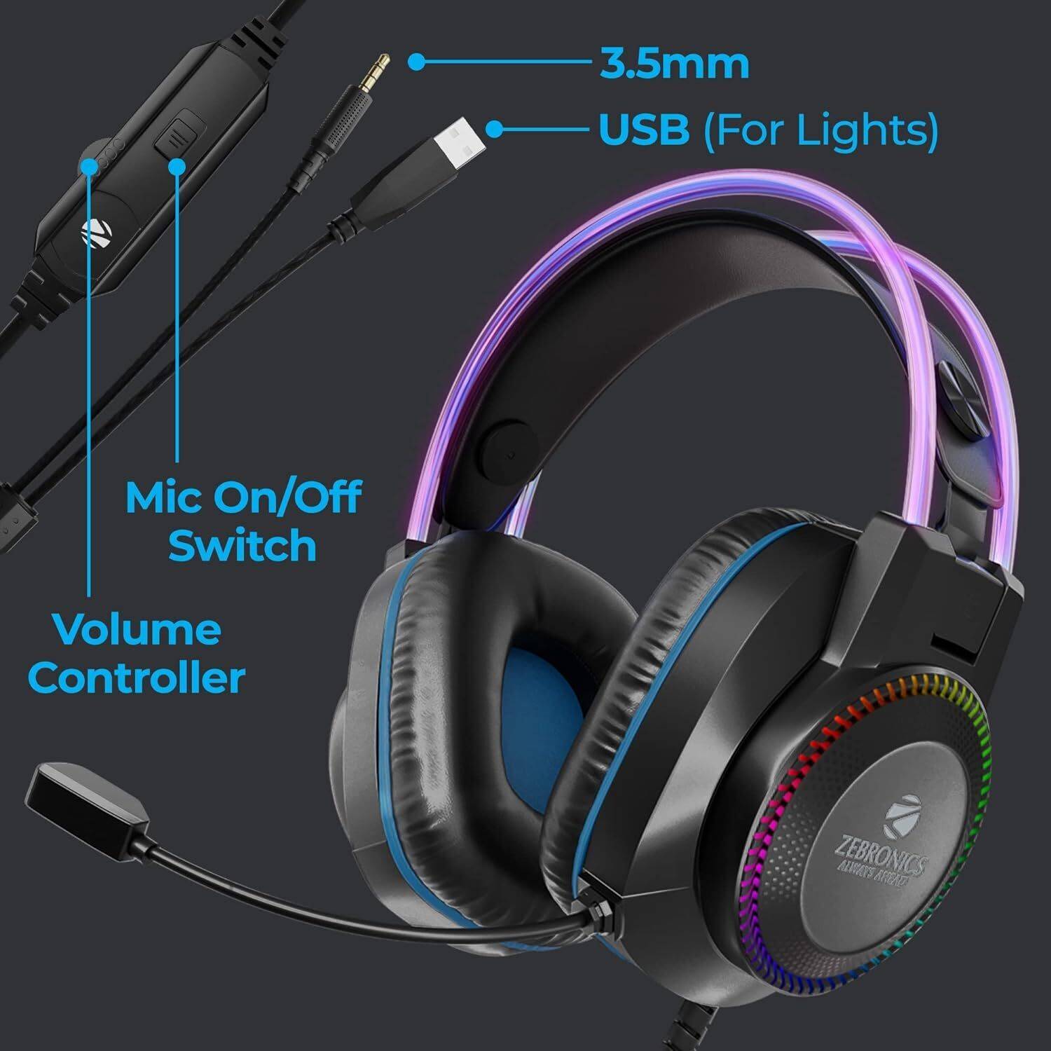 ZEBRONICS Zeb-Jet Pro Premium Gaming Headphone - Image 4