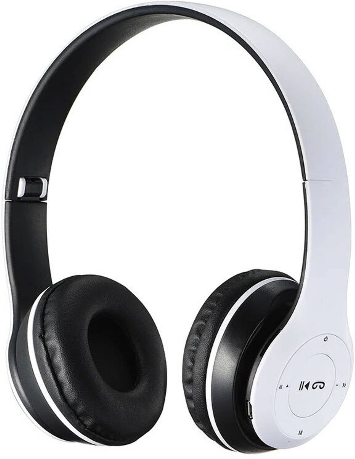 Techpunch Foldable/Sports Office/Gaming Wireless Headphone Mic Bl