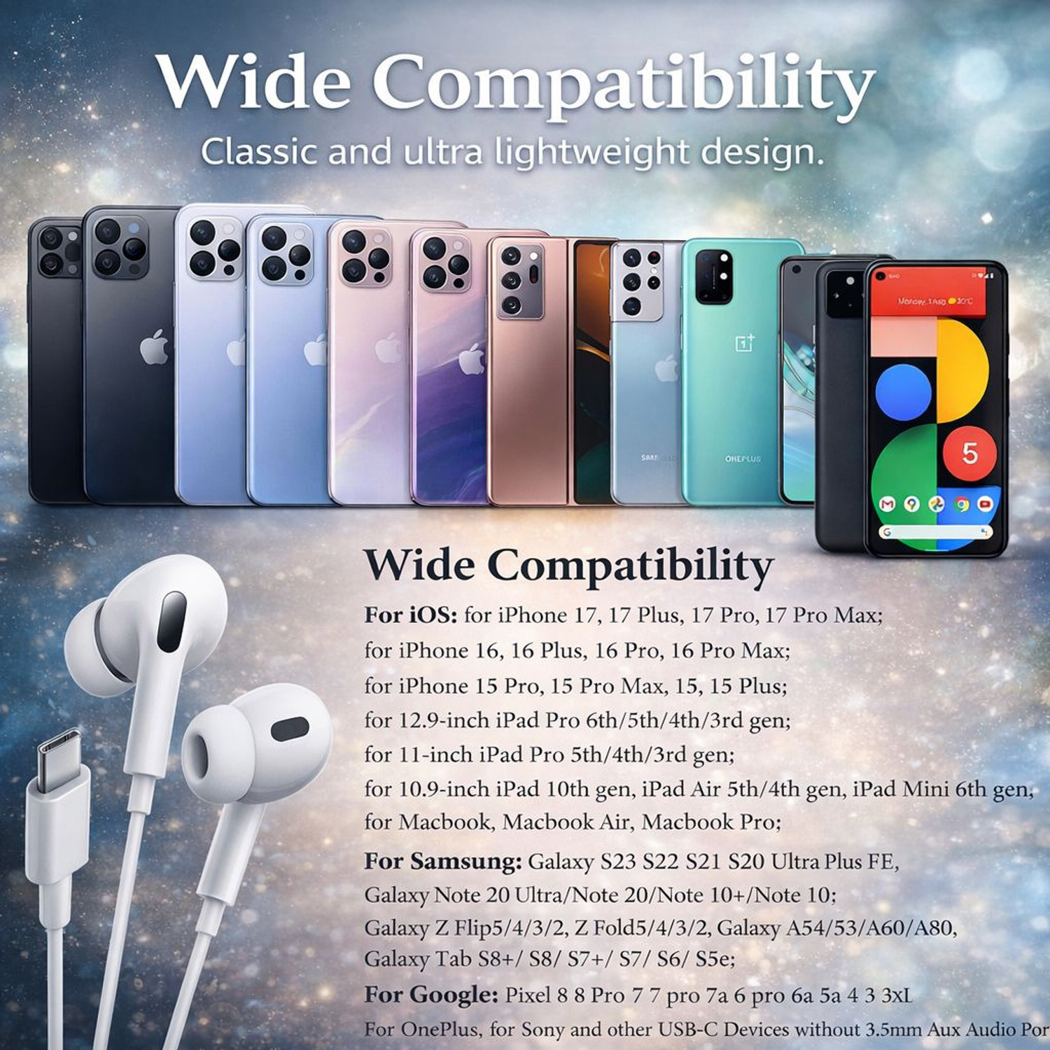 Image of accessorieplus Pro E-1,Type-C,10mm Drivers,Dynamic Sound Wired