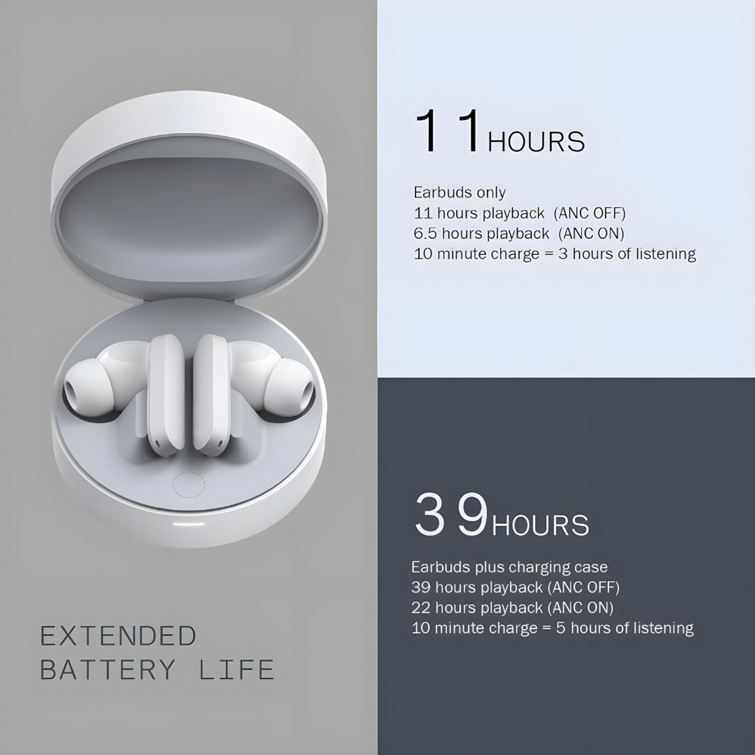 Image of Chaebol Ultra Buds Pro | 45dB ANC | Deep Bass | 10mm Driver | 39H Playback | Bluetooth