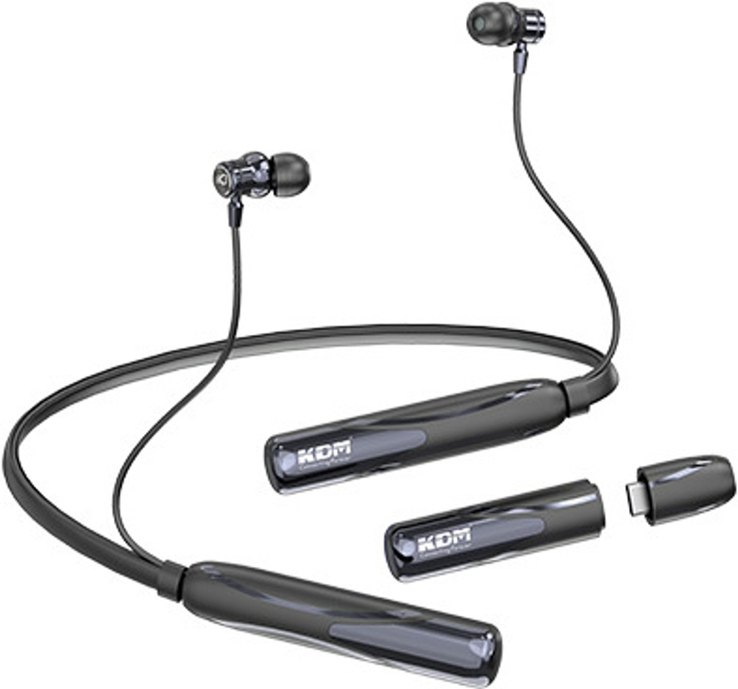 Image of KDM KDMA1 ALPHAneckband-bluetooth-earphones to 80 hours 300mAh batteries Bluetooth