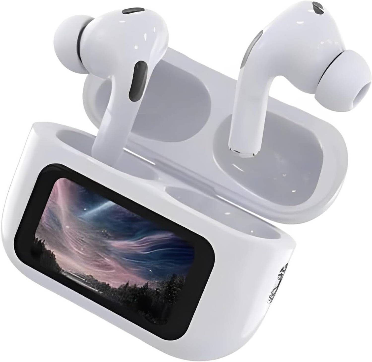OXILAG Touch screen Display Earbuds with ANC+ENC 30 hours Playtime Bluetooth