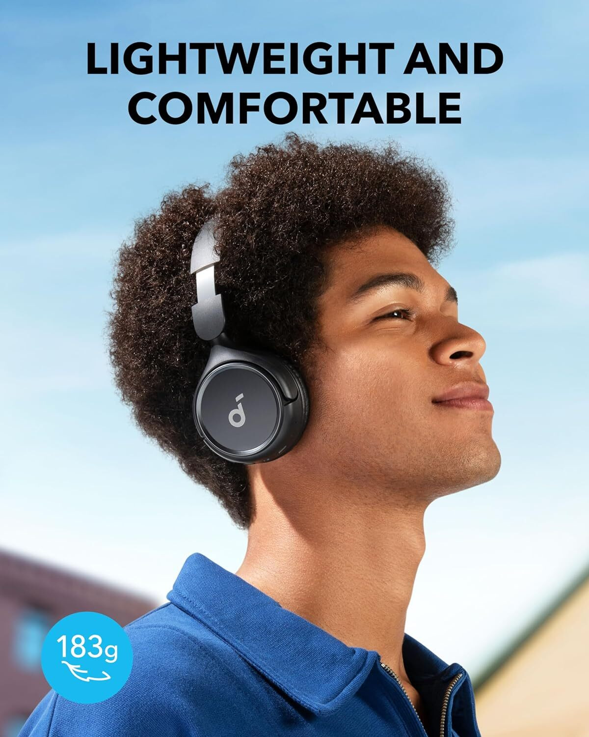 Image of soundcore by Anker H30i OnEar Headphone with 40mm pure bass drivers,70 Hrs battery,Dual connection Bluetooth