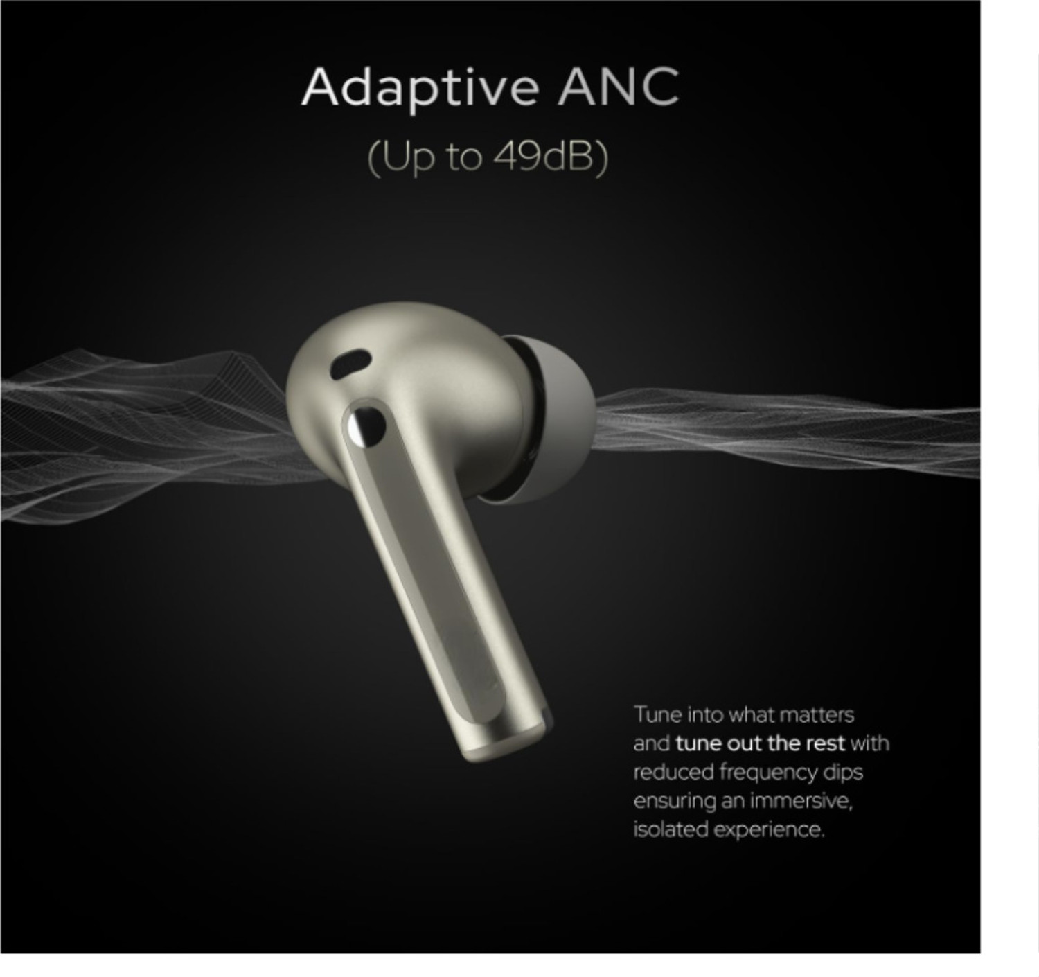Image of TECHMAZE N o i s e Master Buds, Sound by Bose in-Ear Bluetooth Earbuds, Up to 49dB R3 Bluetooth