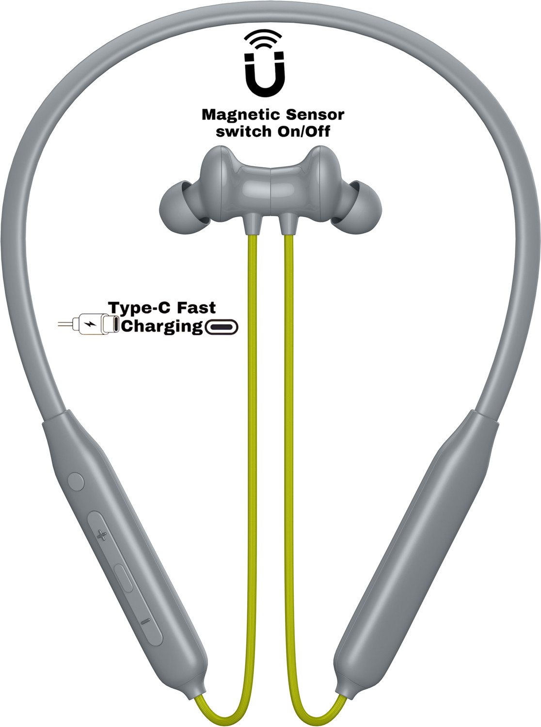 Image of GEMFLY Z2 - Magnetic Power OFF /ON 48Hr Playtime Headphone Neckband Q70 Bluetooth