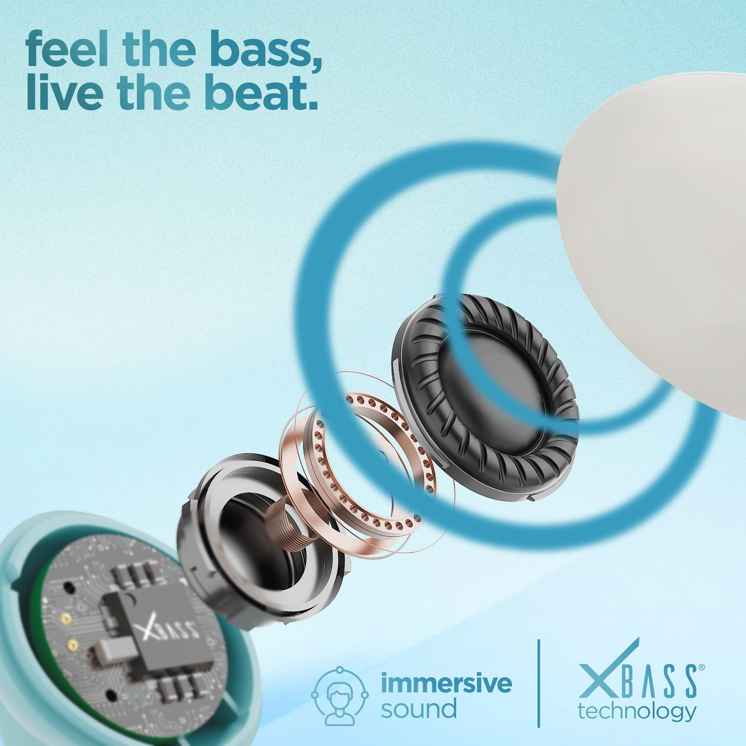 Image of Dubstep Buzz X11 upto 60hrs Playtime with 13mm Neodymium Driver & XBass Technology, ENC Bluetooth