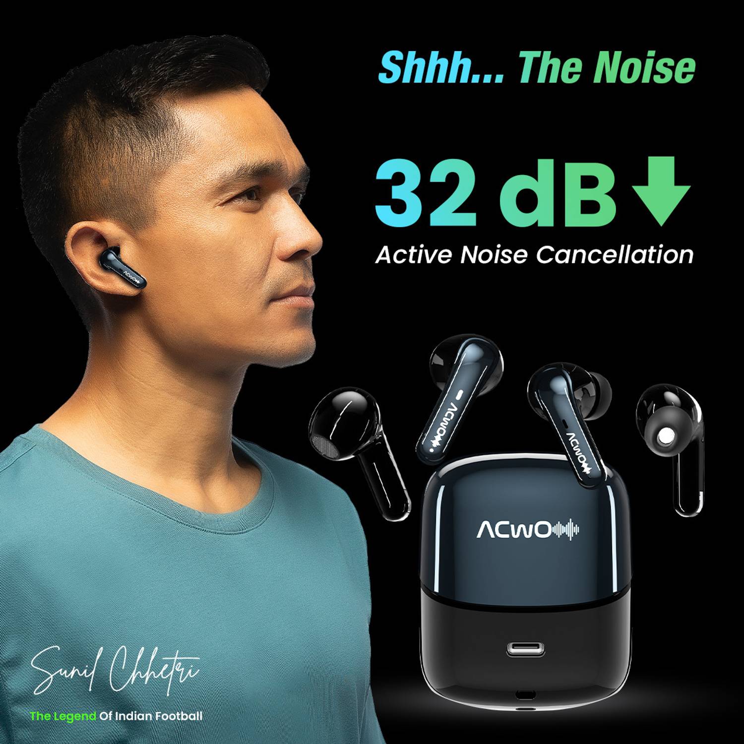 ACwO DwOTS Fire ANC 32 dB Bluetooth Earbuds - Image 3