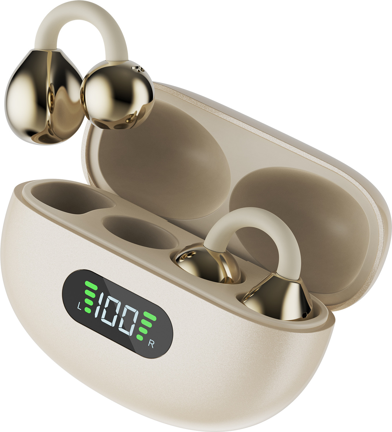 Image of Fire-Boltt Aero Clip TWS Earclips Custom EQ Profile 50H Battery Quad Mic ENC BT 5.4 Bluetooth